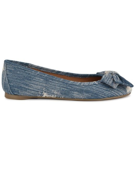Nine West Blue Veronika Slip-on Casual Ballet Flats