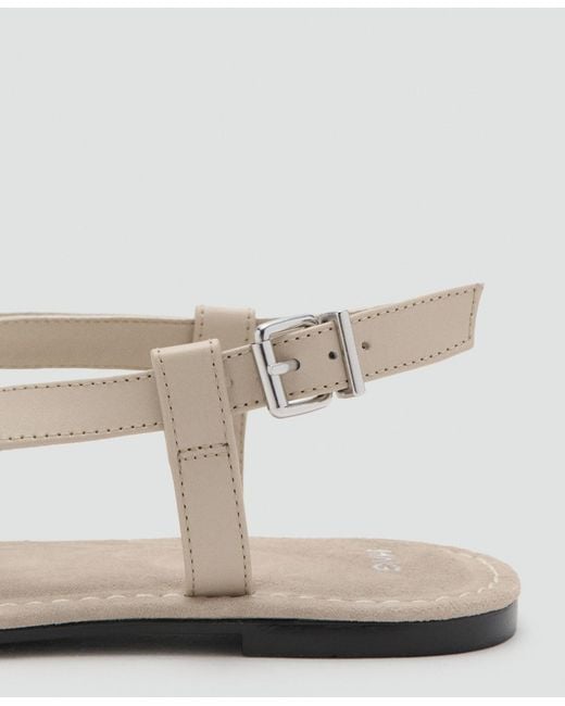 Mango White Straps Leather Als