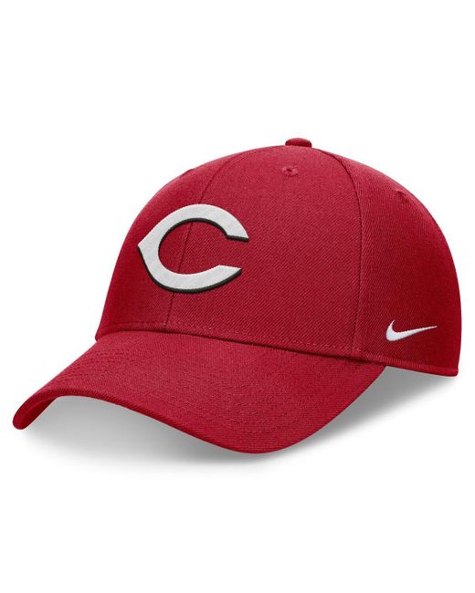 Nike Red Cincinnati Reds Evergreen Club Performance Adjustable Hat for men