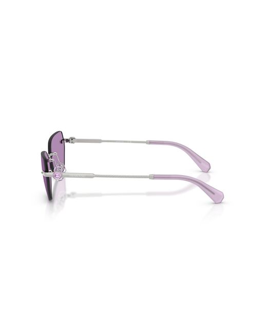 Swarovski Purple Geometric Sunglasses