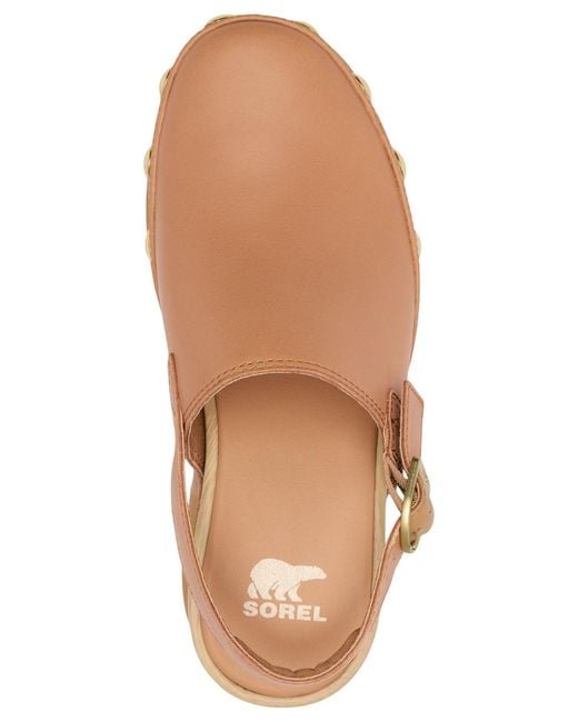 Sorel Brown Roamn Studded Slip On Clogs