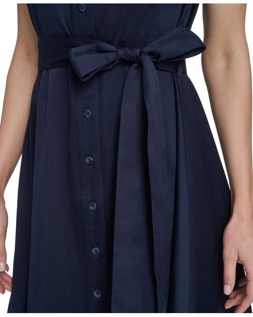 calvin klein belted fit & flare dress Calvin Klein Women's Long Sleeve Boat Neck Belted Fit and Flare Dress