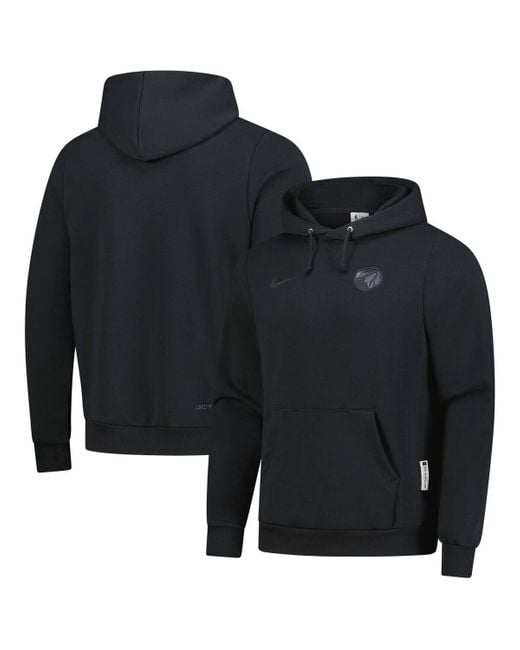 Nike Black Minnesota Timberwolves Authentic Travel Standard Issue Dri-fit Hoodie for men