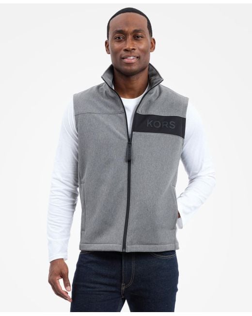 Michael Kors Gray Softshell Vest for men