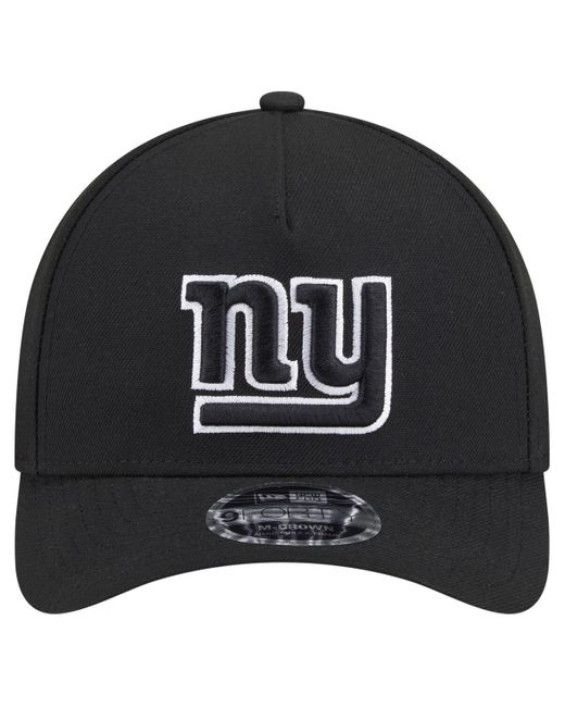 KTZ Black New York Giants Team Collection 9forty M-crown A-frame Adjustable Hat for men