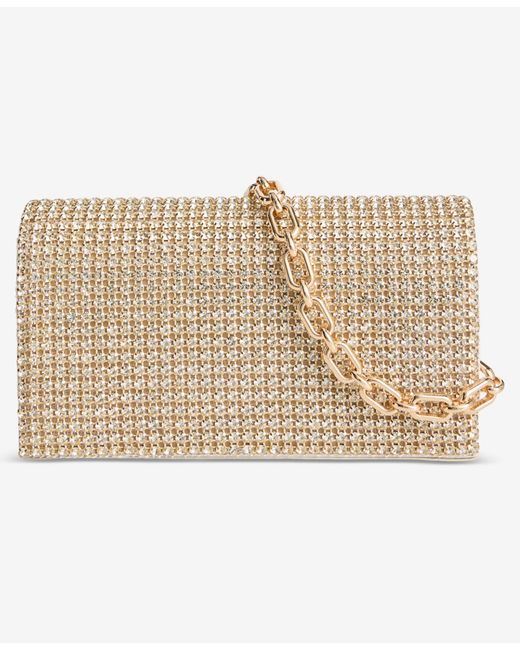 INC International Concepts Metallic Ranndi Mini Ombre Clutch Crossbody