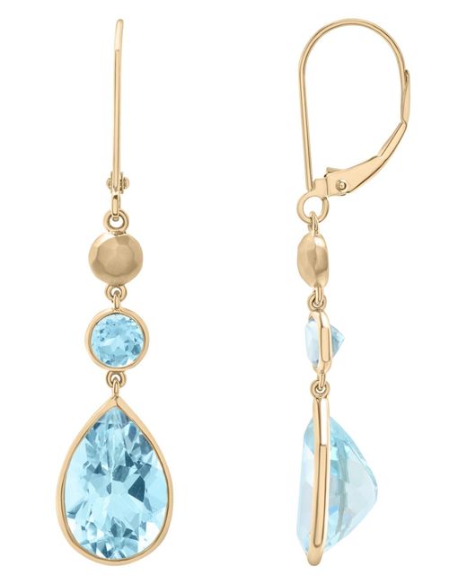 Macy's Blue Sky & Drop Earrings (12-3/8 Ct. T.w.