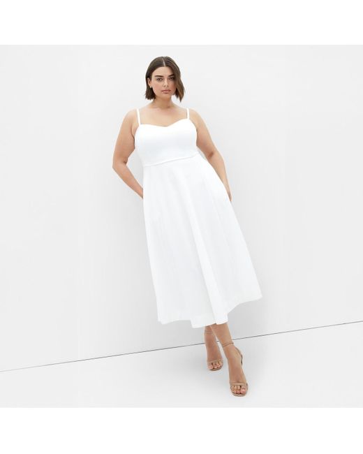 City Chic White Sweet Flare Dress