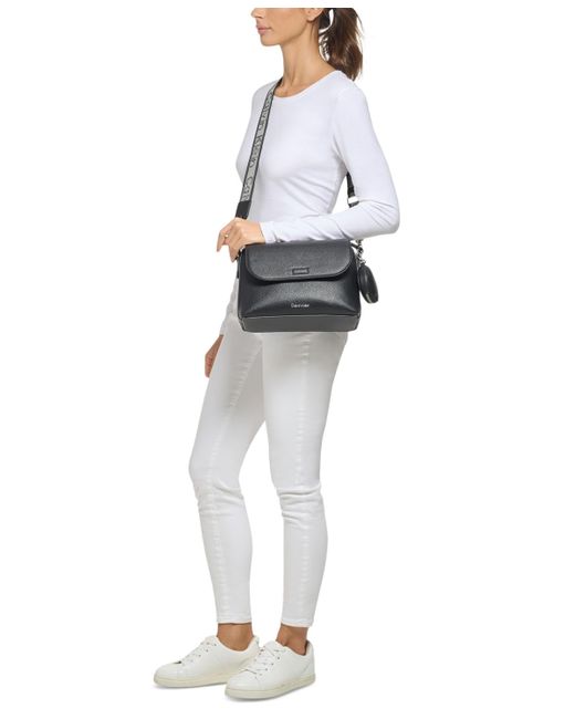 Calvin Klein Yellow Millie Small Convertible Shoulder Bag