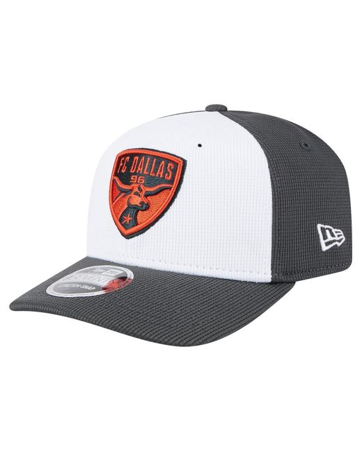 KTZ White/gray Fc Dallas 2025 Jersey Hook 9seventy Stretch-snap Hat for men