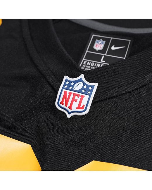 Nike Black Aaron Rodgers Pittsburgh Steelers Alternate Game Jersey for men