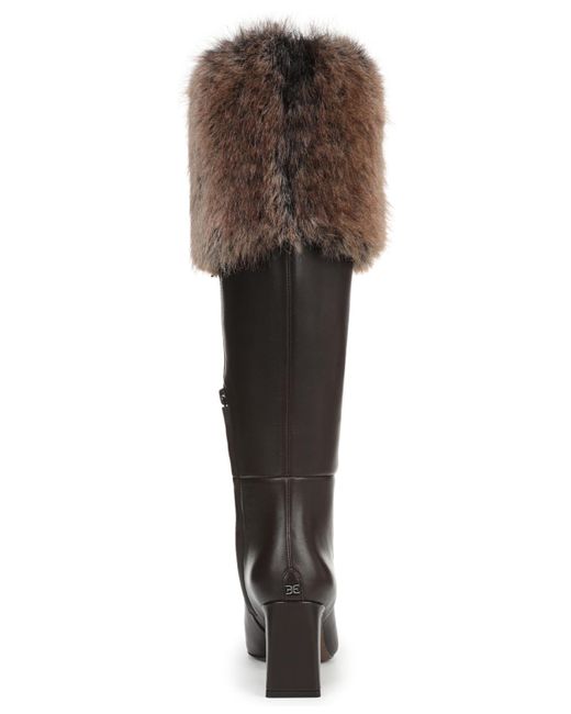 Sam Edelman Brown Sylvia Cozy Zip Tall Boots