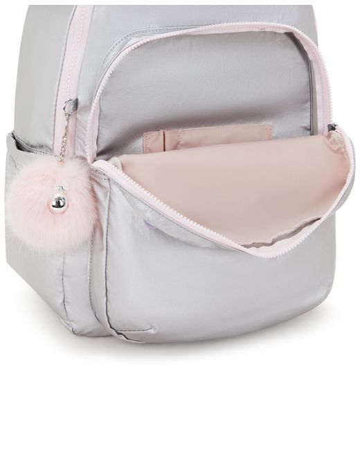 Kipling Gray Seoul Go Large Backpack