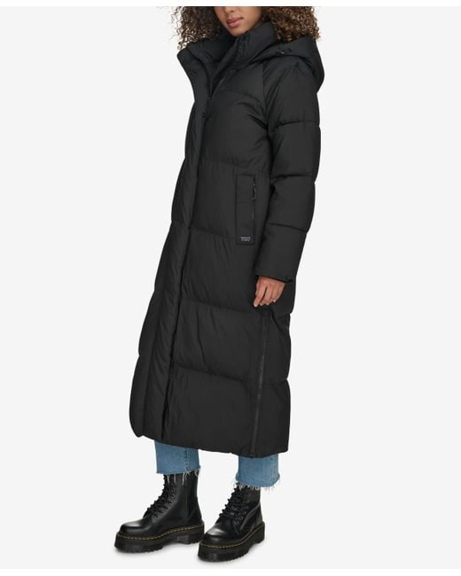 Levi's Black Extra Long Quilted Parka