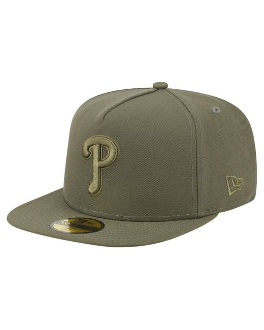 KTZ Green Philadelphia Phillies Color Pack A-frame 59fifty Fitted Hat