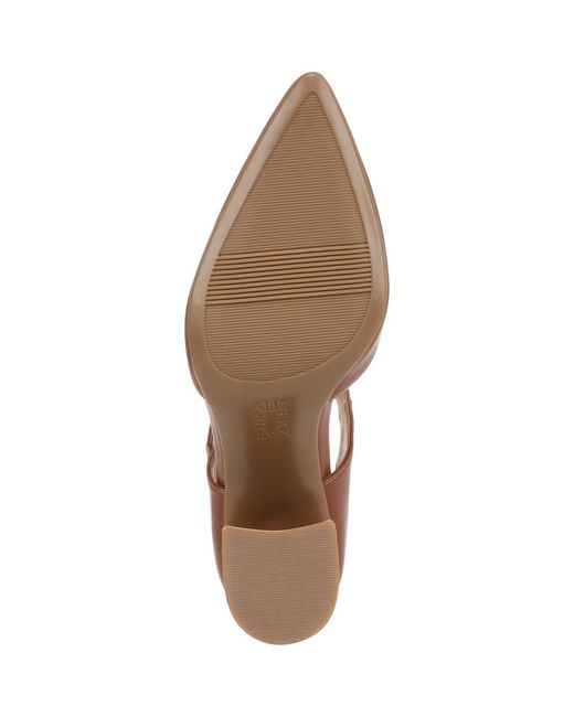 Naturalizer Brown Pixie Mary Jane Pointed Toe Block Heel Pumps