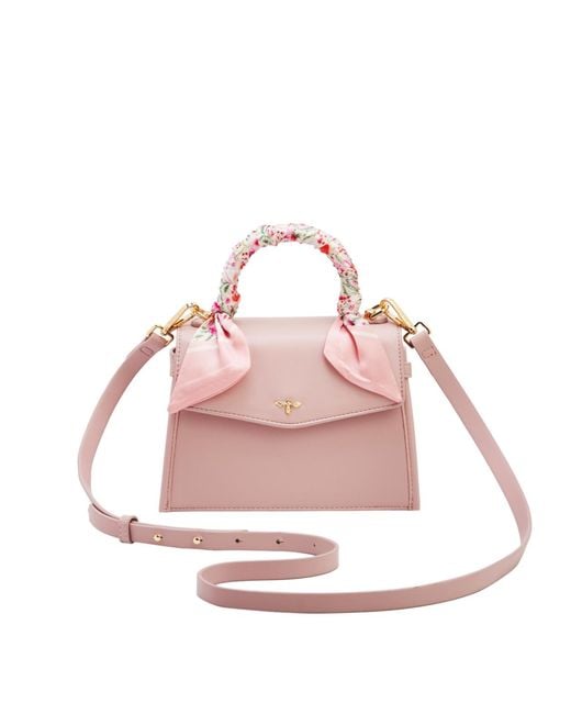 Fable England Pink Structured Mini Tote Bag