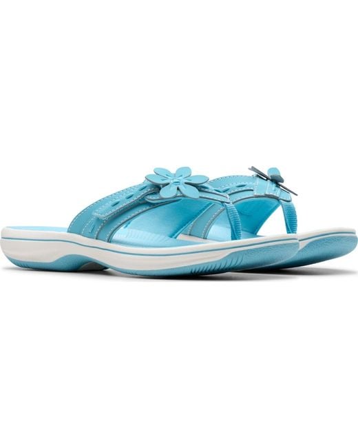 Clarks Blue Cloudsteppers Breeze Opal Sandals