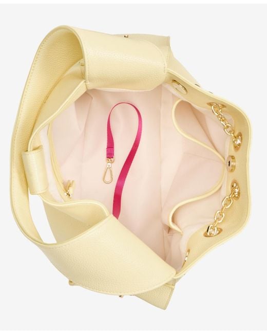 On 34th Yellow Somynn Solid Large Handbag