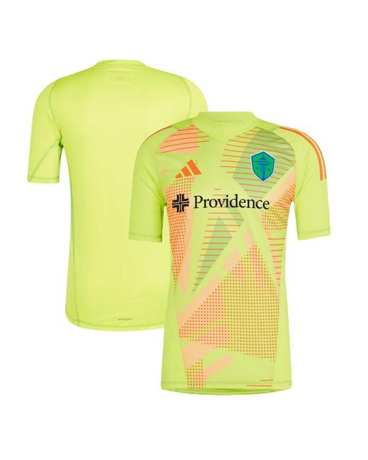 Adidas Yellow Seattle Sounders Fc 2024 Goalkeeper Jersey for men