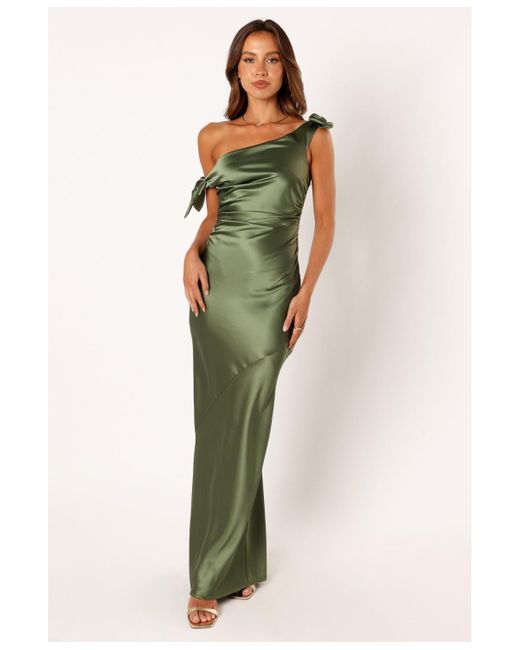 Petal & Pup Women's Green Selma Off Shoulder Maxi Dress Petal & Pup Women's Green Selma Off Shoulder Maxi Dress