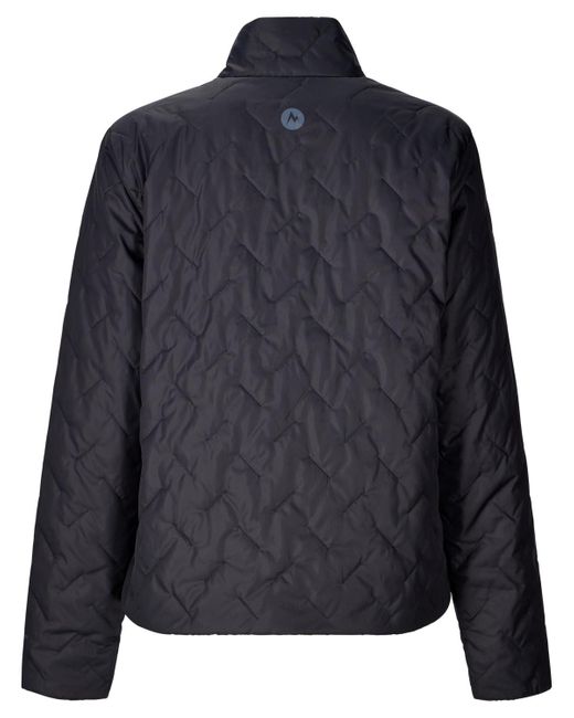 Marmot Blue Monoquilt Elastic-bound Cuff Jacket