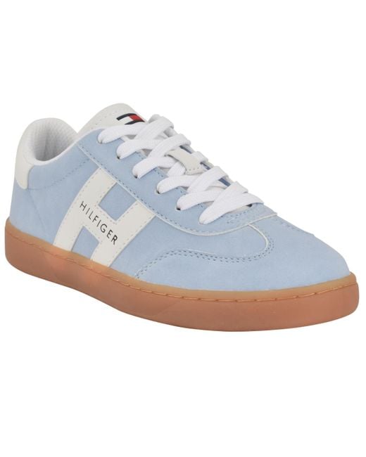 Tommy Hilfiger Women's Blue Maisie Casual Lace Up Sneakers