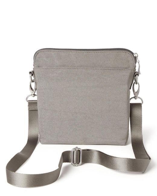 Baggallini Gray Let's Escape Crossbody