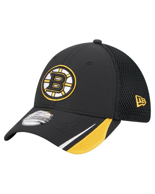KTZ Blue Boston Bruins Linear Featherweight 39thirty Flex Hat for men