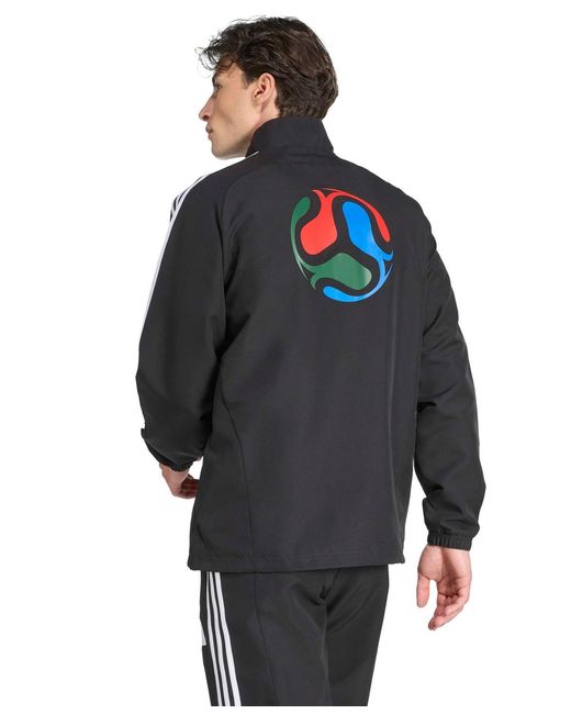 Adidas Black Host Track Top Zip Front Jacket for men