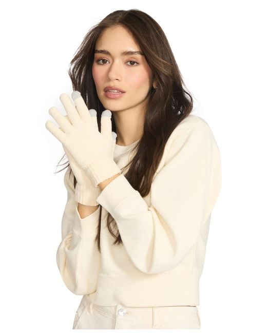 Steve Madden Black Chenille Magic Gloves