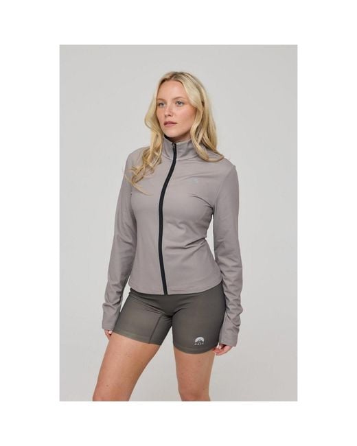 OOSC Gray Infinite Cropped Zipped Jacket