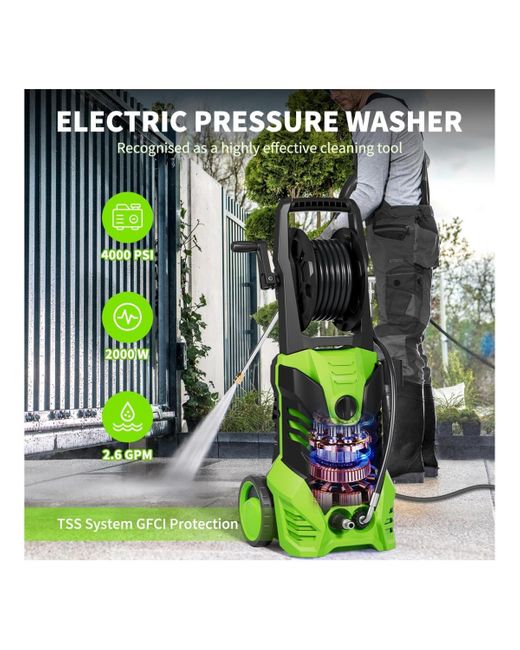SUGIFT Green 4000 Psi 2.8 Gpm Cold Water Corded Pressure Washer