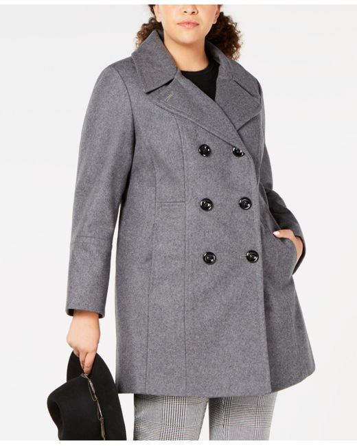macy's anne klein peacoat