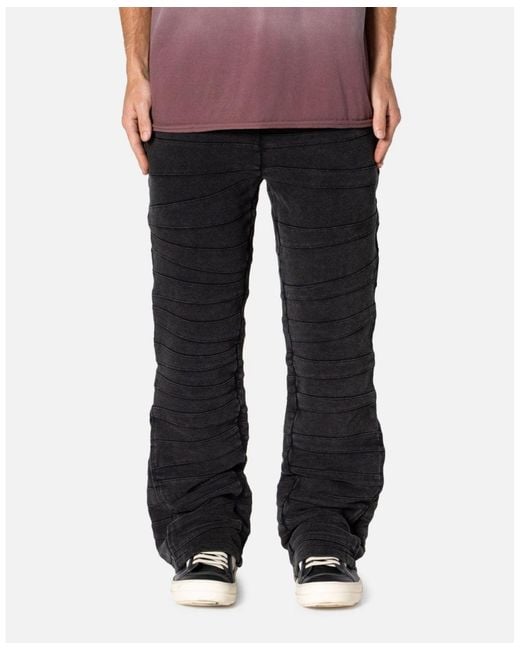 MNML Men's Black Rave Double Cargo Pants