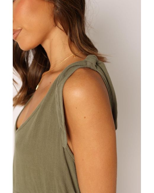 Petal & Pup Green Ayla Linen Jumpsuit