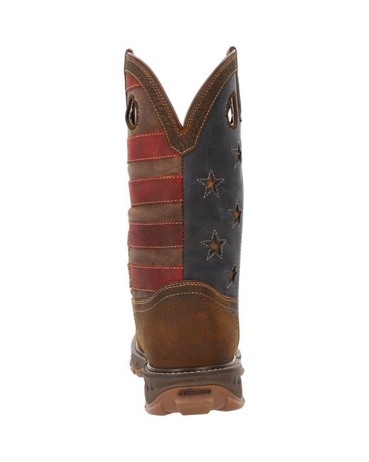 Durango Brown Maverick Xp Composite Toe Waterproof Western Work Boot for men