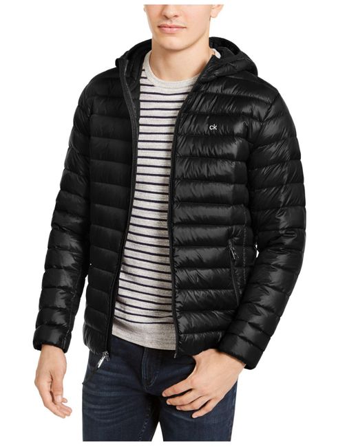 Calvin Klein Packable Down Hooded Puffer Jacket, Created For Macy's in ...