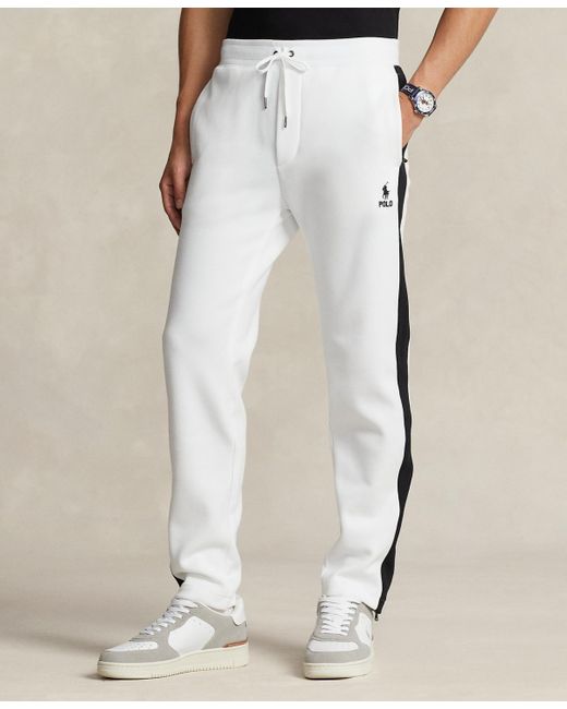 Polo Ralph Lauren White Double-knit Mesh Track Pants for men