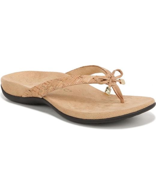 Vionic White Bella Thong Sandals