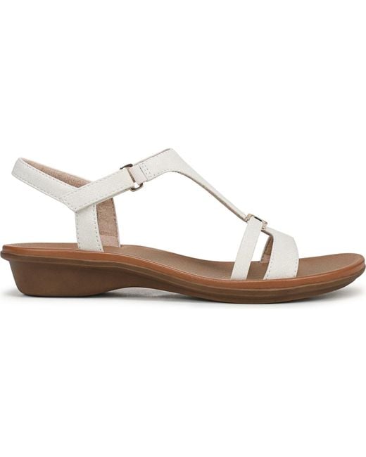 Naturalizer White Sofia Strappy Sandals