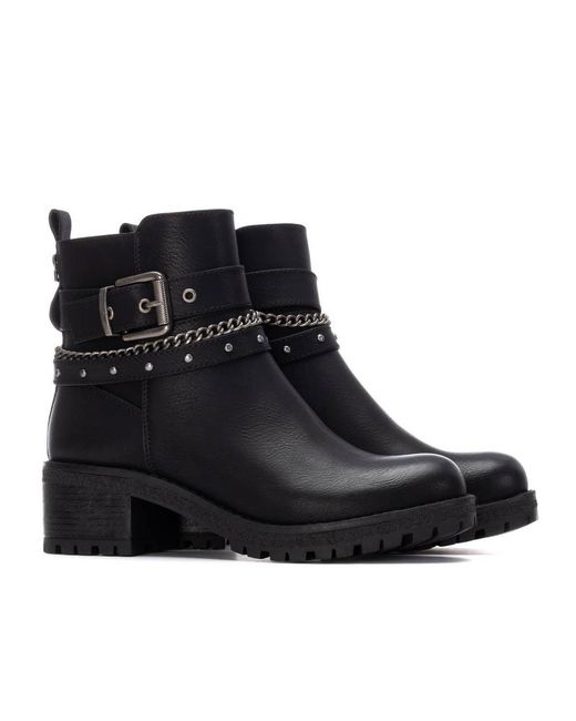 Xti Black Ankle Booties Refresh Collection By