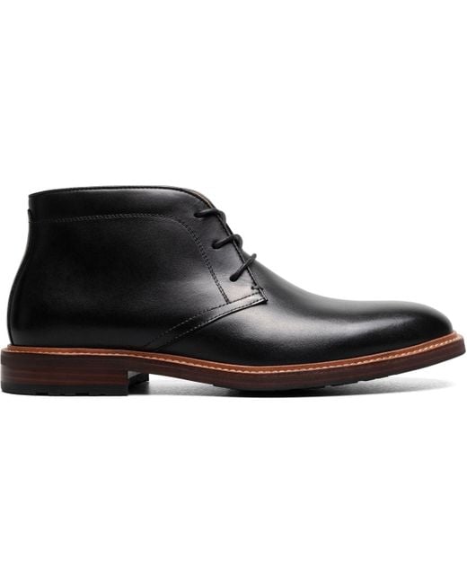 Florsheim Black Anthem Plain Toe Chukka Boot for men