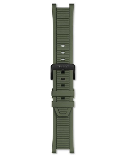 Tissot Black Swiss Chronograph T-race Rubber Strap Watch 45mm for men