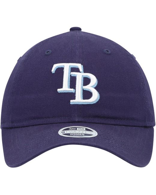 KTZ Blue Tampa Bay Rays Team Logo Core Classic 9twenty Adjustable Hat