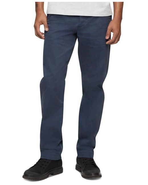 calvin klein straight fit stretch pants