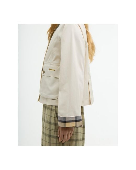Barbour Natural Cropped Beadnell Jacket
