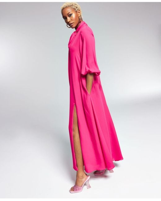 INC International Concepts Scarf neck Maxi Dress Created For