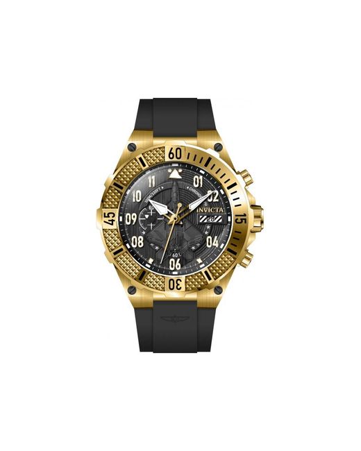 INVICTA WATCH Black Aviator Quartz Multifunction Dial Watch for men