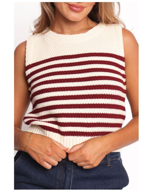 Petal & Pup Red Wensie Knitted Top